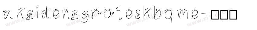 akzidenzgroteskbq me字体转换
